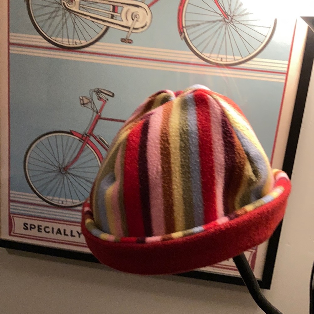 Handmade fleece beanie